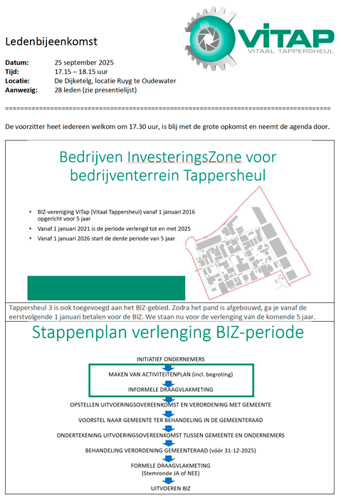 Notulen ledenvergadering 1